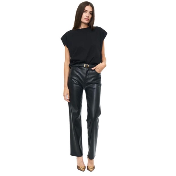 PISTOLA Cassie Faux Leather Straight Pant NWT - Picture 12 of 12